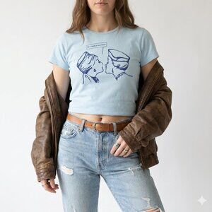 *Do I Reek of Burbon? Blue Graphic T Shirt